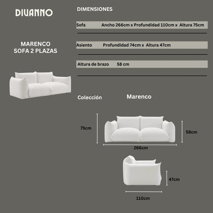 Sofa Marenco   2 Plazas