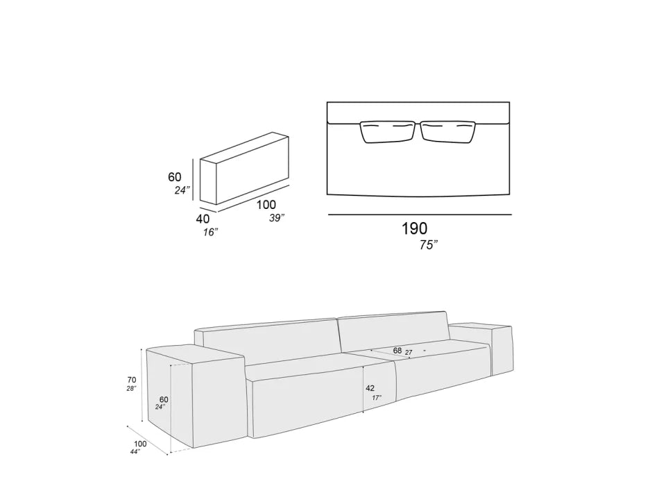 Set Sofa Leno XL