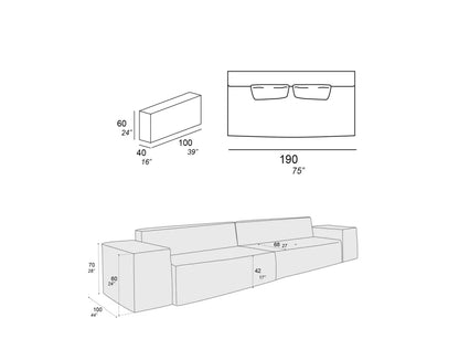 Set Sofa Leno XL