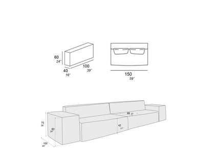 Set Sofa Leno XL